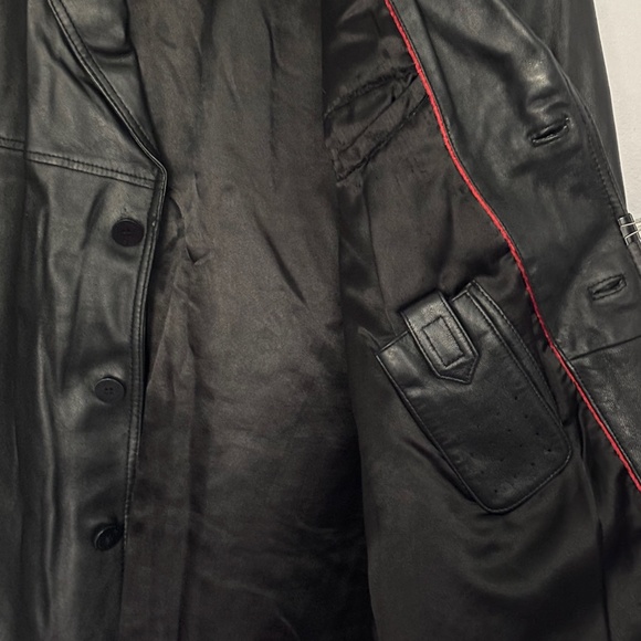 Vintage Men's Leather Jacket; Black; XXL size - Picture 7 of 14